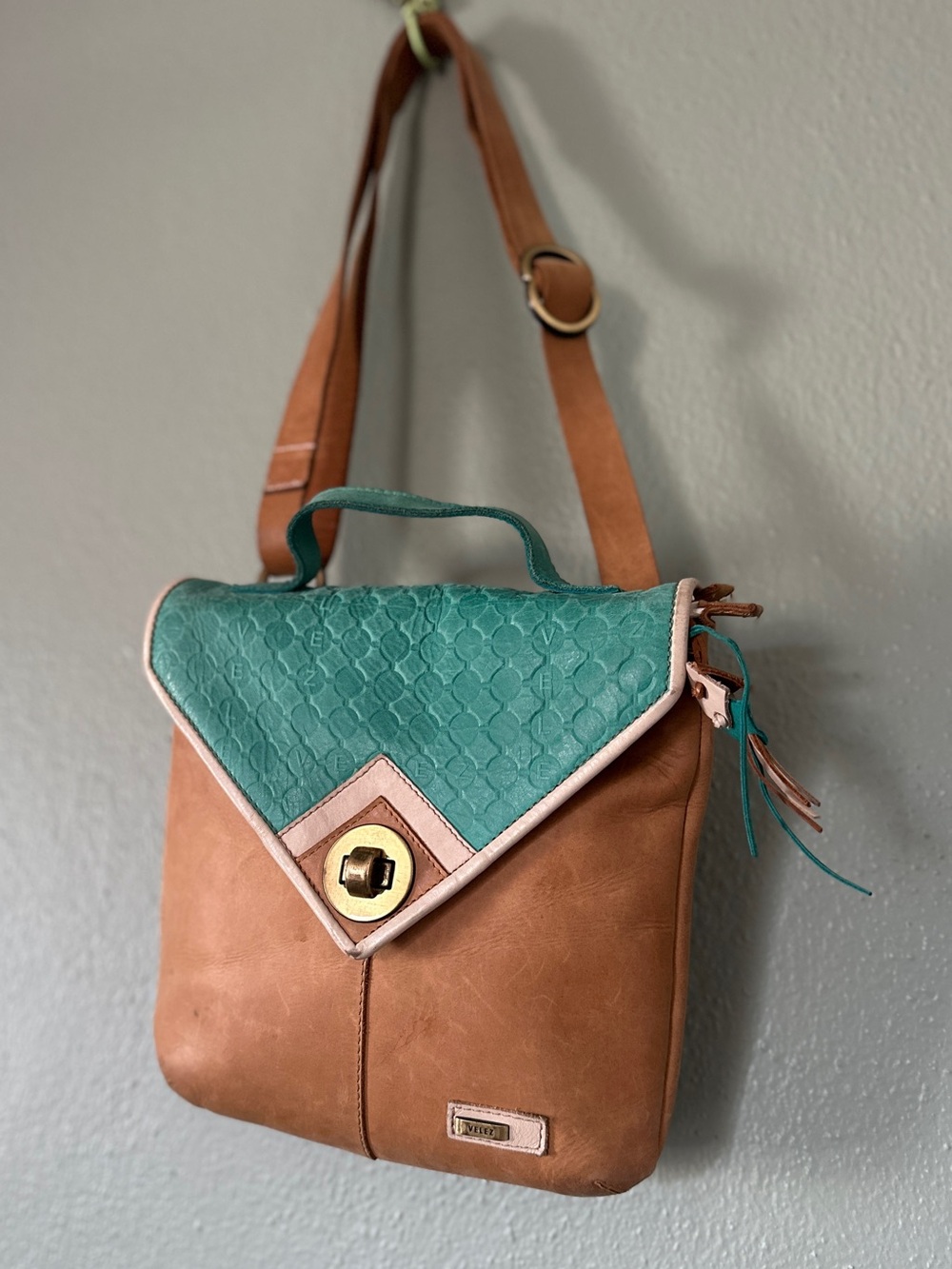 VELEZ Genuine Leather Mini Messanger Crossbody Bag | Colombian Artisanal Purse